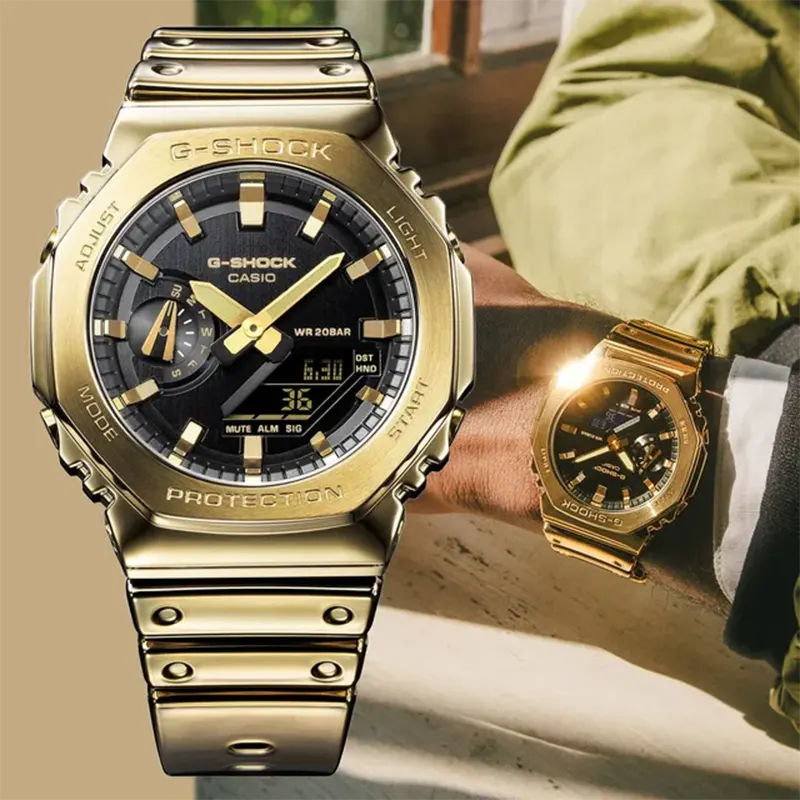 Casio G-Shock Fine Metallic Diver's Men's Watch- GM-2100YMG-9A